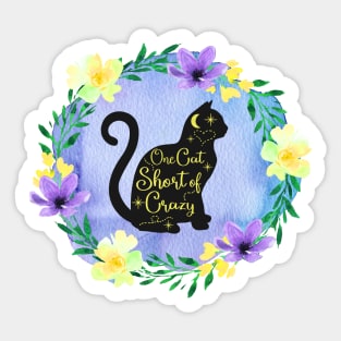 Crazy About Cats Sticker